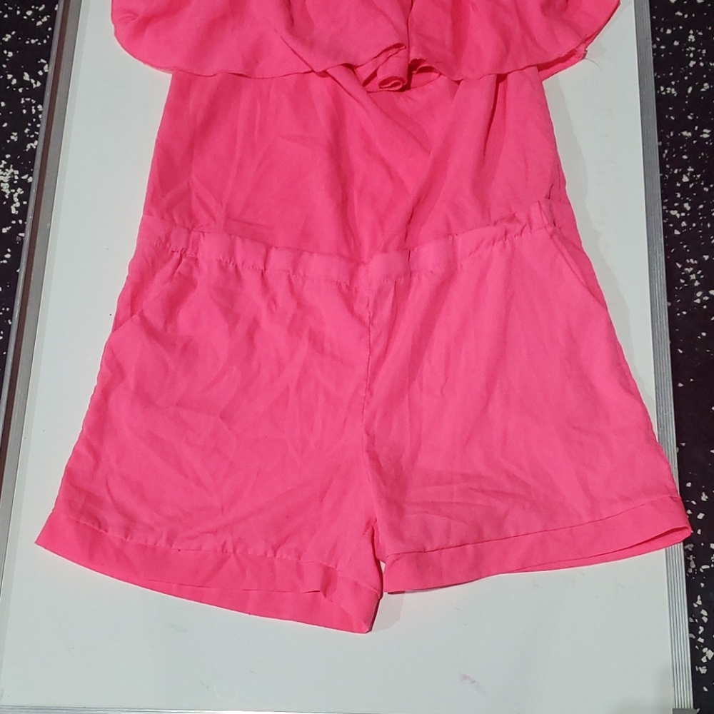 Strapless romper